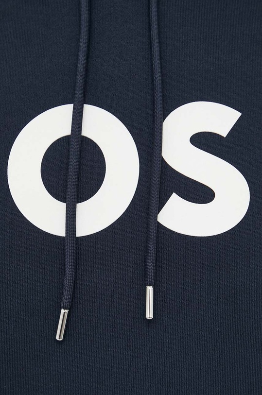 Бавовняна кофта BOSS 50496661 темно-синій