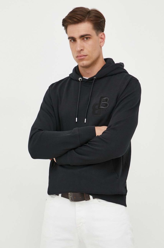 BOSS bluza bawełniana bawełna czarny 50499925