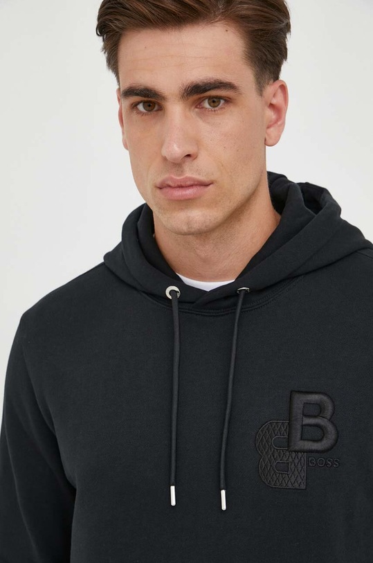 BOSS bluza bawełniana czarny 50499925