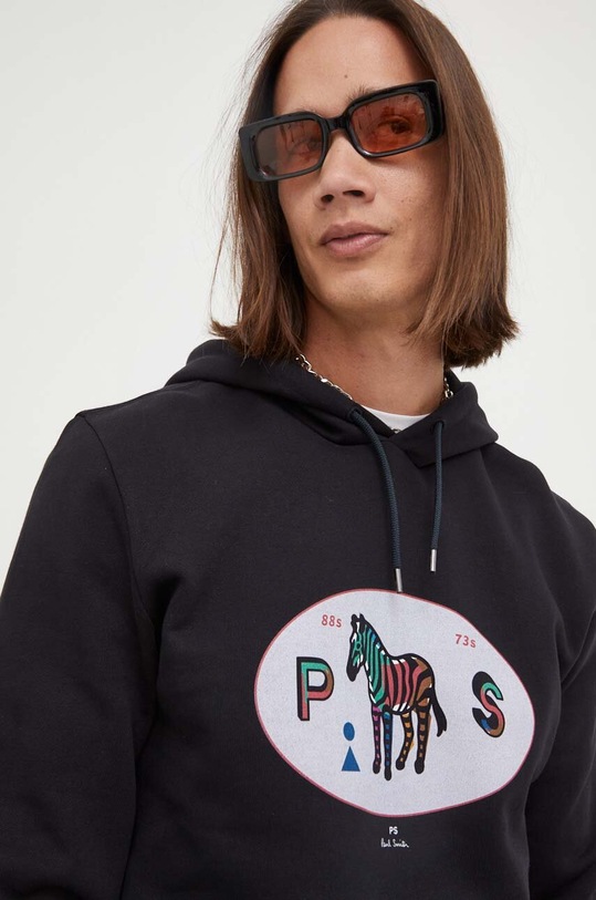Bombažen pulover PS Paul Smith črna M2R.694R.LP4045