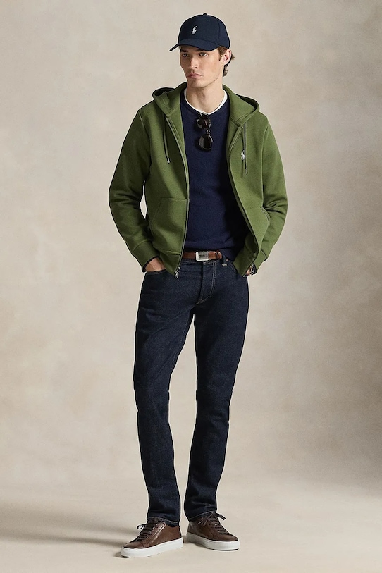 Odzież Polo Ralph Lauren bluza 710881517 zielony