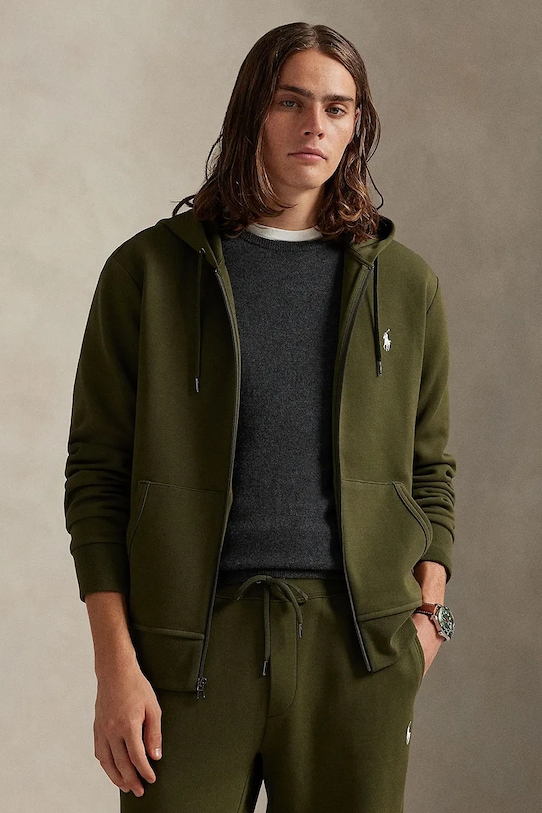 Mikina Polo Ralph Lauren s kapucí zelená 710881517