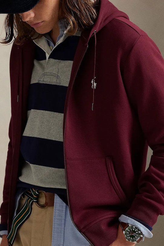 Μπλούζα Polo Ralph Lauren μπορντό 710881517