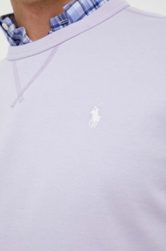 Μπλούζα Polo Ralph Lauren 710881519 μωβ