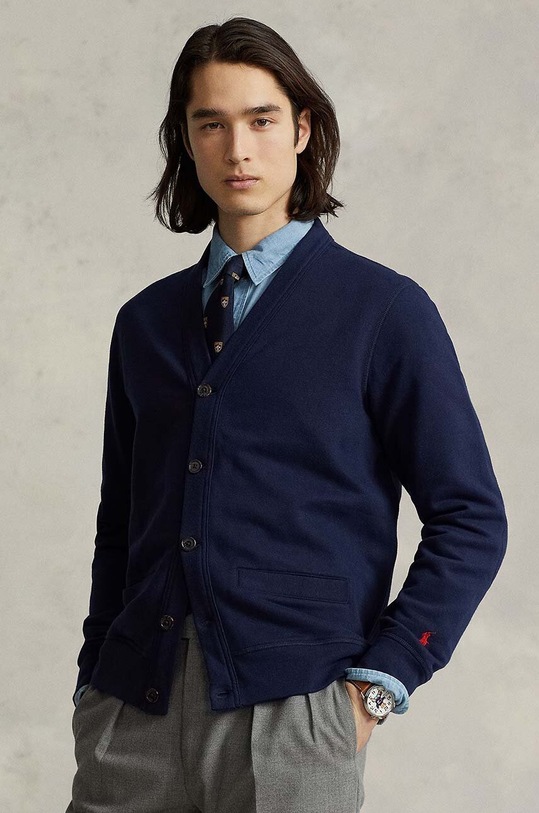 Μπλούζα Polo Ralph Lauren χωρίς κουκούλα σκούρο μπλε 710909668