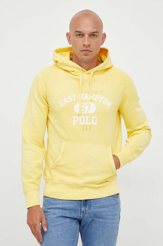 Polo Ralph Lauren bluza z kapturem żółty 710909917