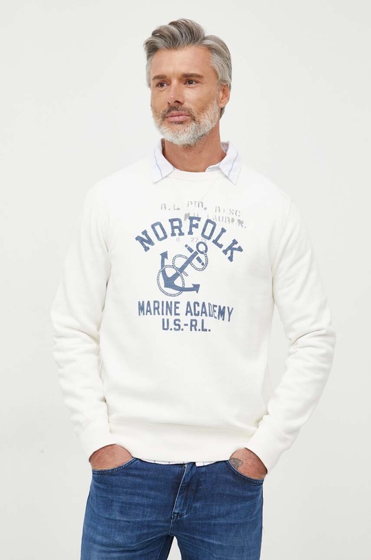 Mikina Polo Ralph Lauren bez kapucne biela 710909946