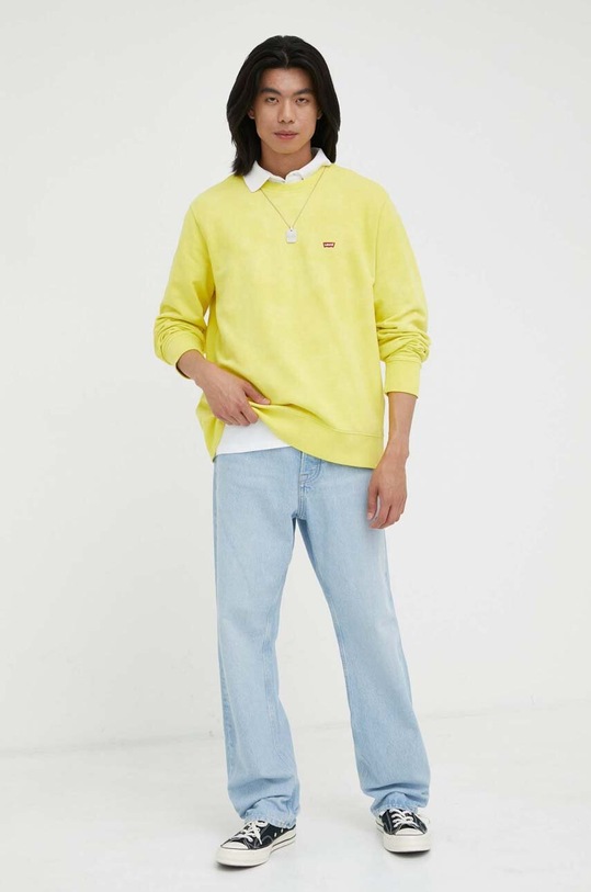 Levi's bluza bawełniana 35909.0030 żółty AW23