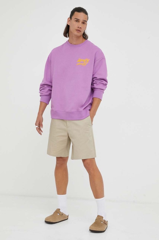 Levi's bluza bawełniana 38712.0136 fioletowy AW23