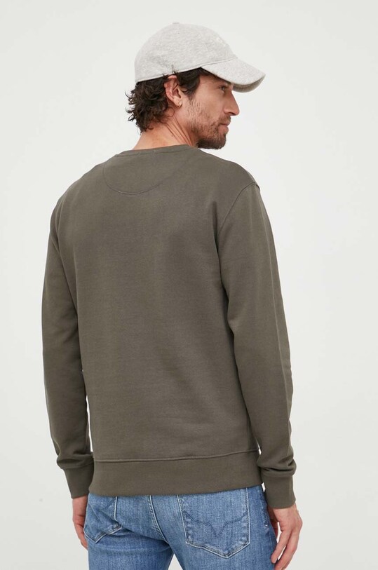 Odzież Pepe Jeans bluza bawełniana Edward Crew PM582380.728 zielony