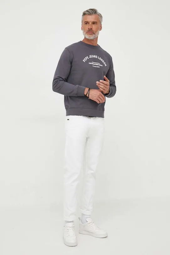 Pepe Jeans hanorac de bumbac Medley PM582488.976 gri AW23