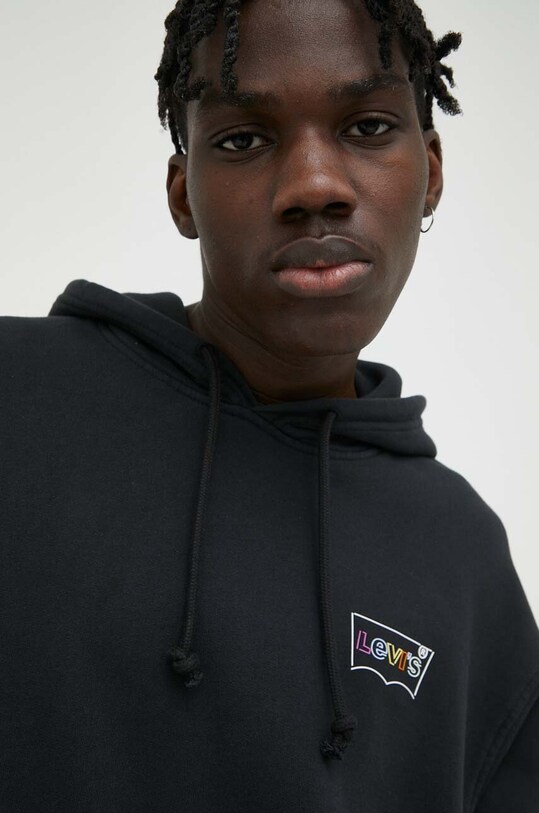 Levi's bluza bawełniana czarny 38479.0254