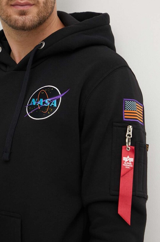 Кофта Alpha Industries x Nasa Space Shuttle Hoody 178317.556 чёрный