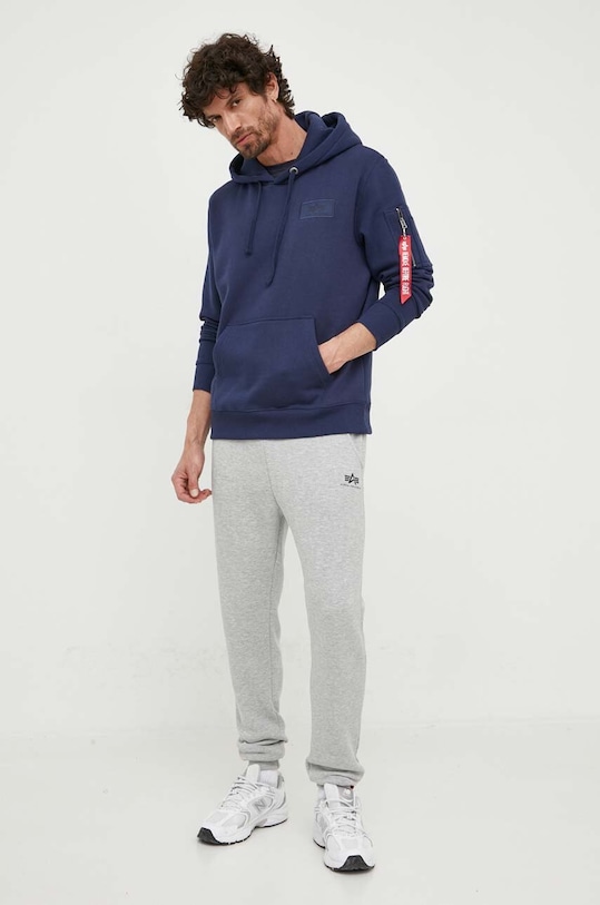 Dukserica Alpha Industries 178318.697 mornarsko plava AW24