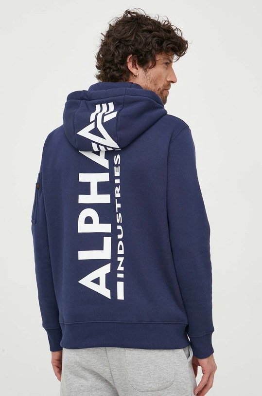 Dukserica Alpha Industries mornarsko plava 178318.697