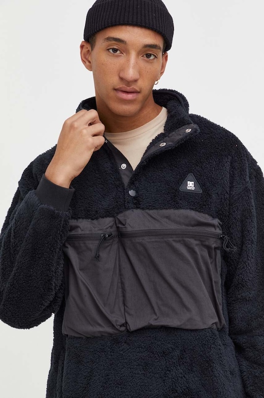 DC bluza polarowa bez kaptura czarny ADYFT03376