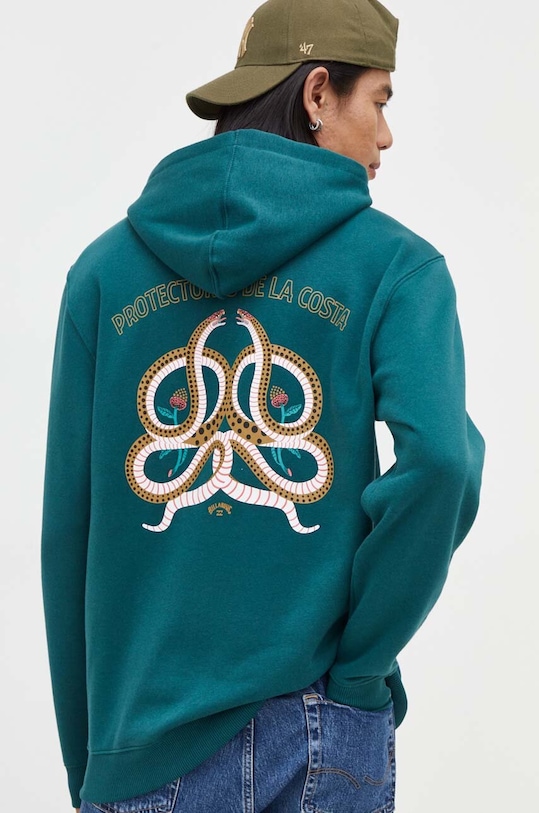 Billabong bluza z kapturem zielony ABYFT00425