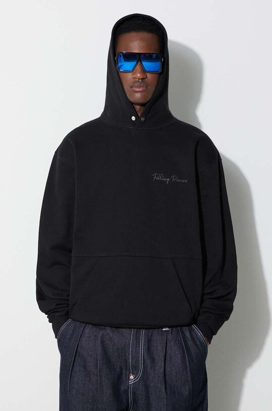 Filling Pieces cotton sweatshirt Carabiner cotton black 80617051861