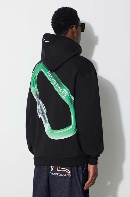 Clothing Filling Pieces cotton sweatshirt Carabiner 80617051861 black