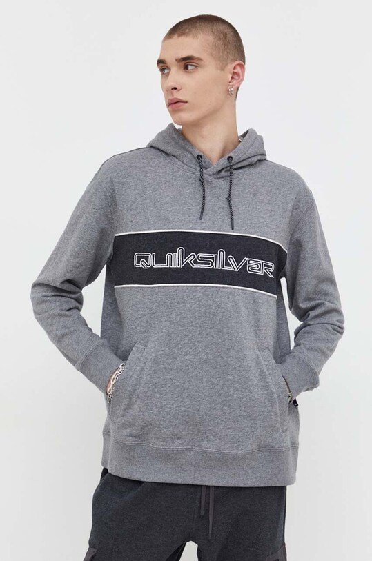 Dukserica Quiksilver EQYFT04812 siva AW23