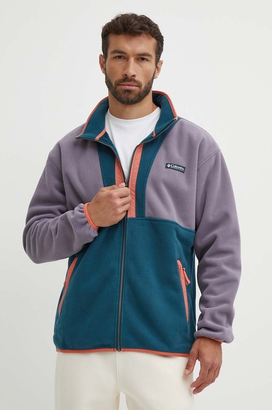 Columbia hanorac din fleece M Backbowl FZ Fleece Res cu modele turcoaz 2053853