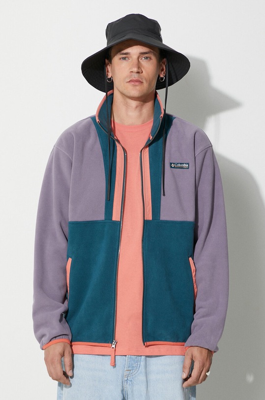 Columbia bluza polarowa M Backbowl FZ Fleece Res bez kaptura turkusowy 2053853