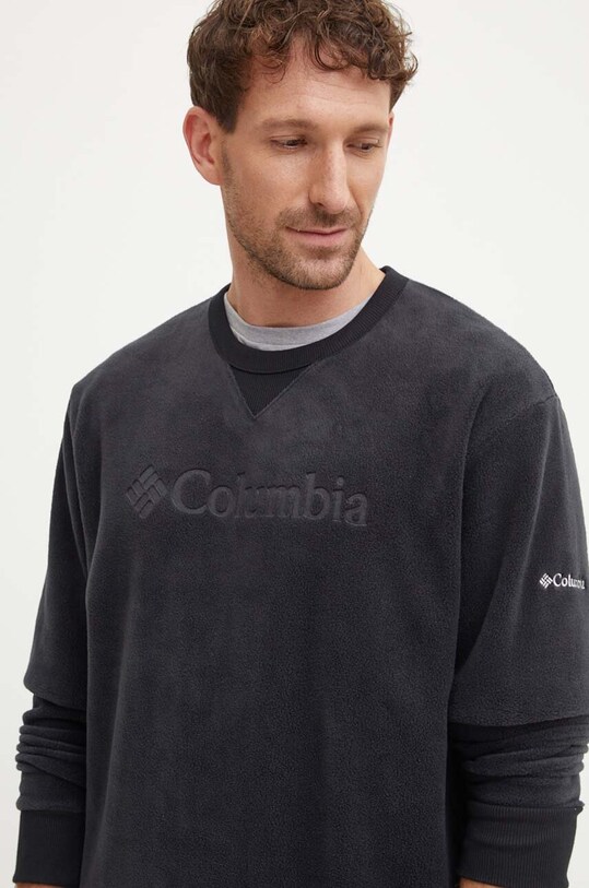Dukserica od flisa Columbia Steens Mountain Crew 2.0 crna 2054261