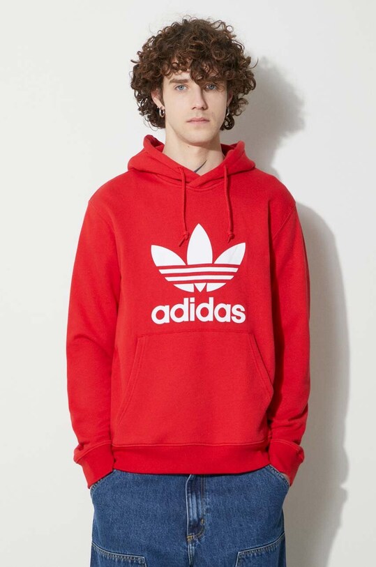 Одежда Хлопковая кофта adidas Originals IM4497 красный
