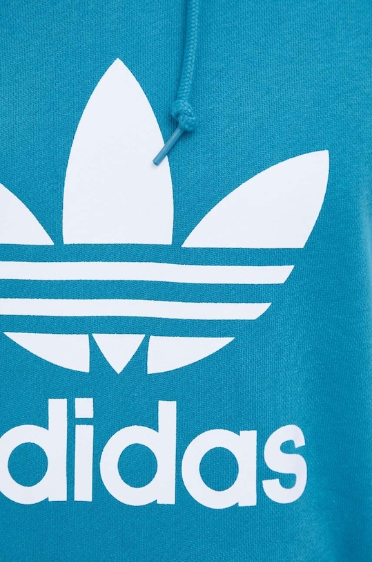 Хлопковая кофта adidas Originals IM4498 бирюзовый