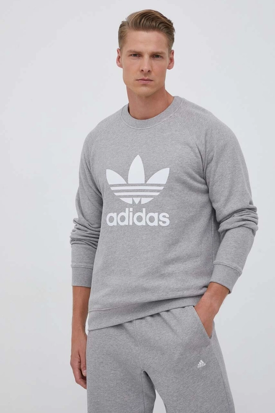 Бавовняна кофта adidas Originals бавовна сірий IM4501