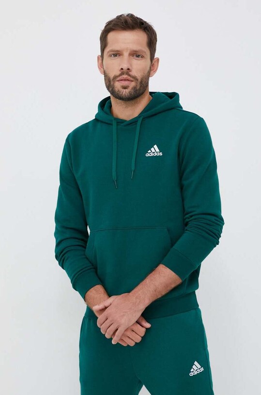 Mikina adidas s kapucňou zelená IL3295