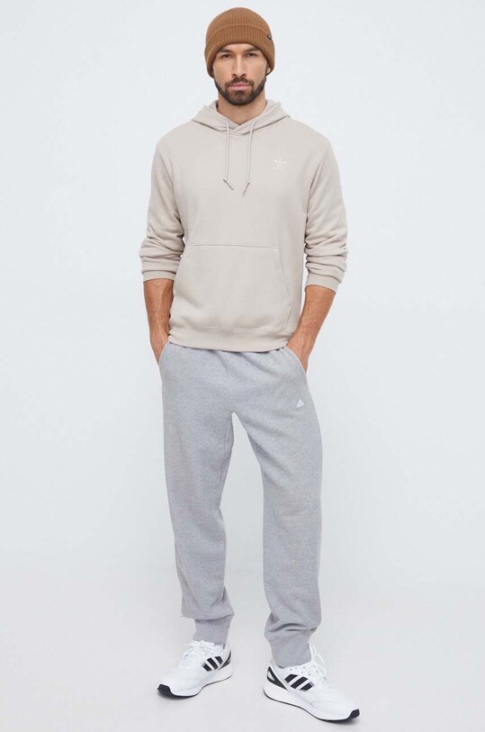 adidas Originals hanorac de bumbac IL5191 bej AW23