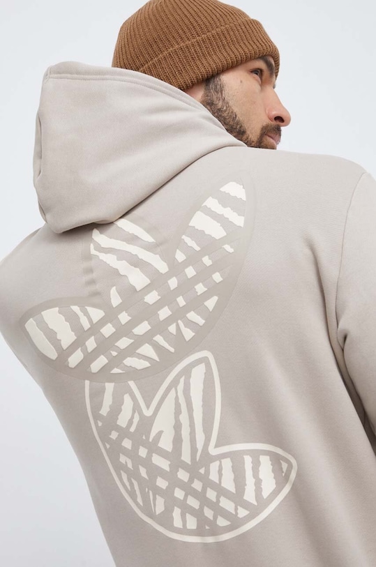 Хлопковая кофта adidas Originals IL5191 бежевый