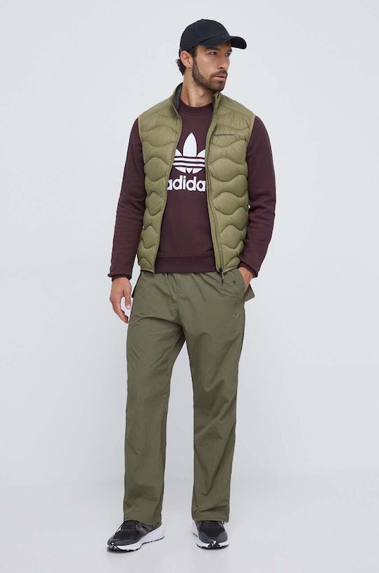 adidas Originals bluza bawełniana II5759 brązowy AW23