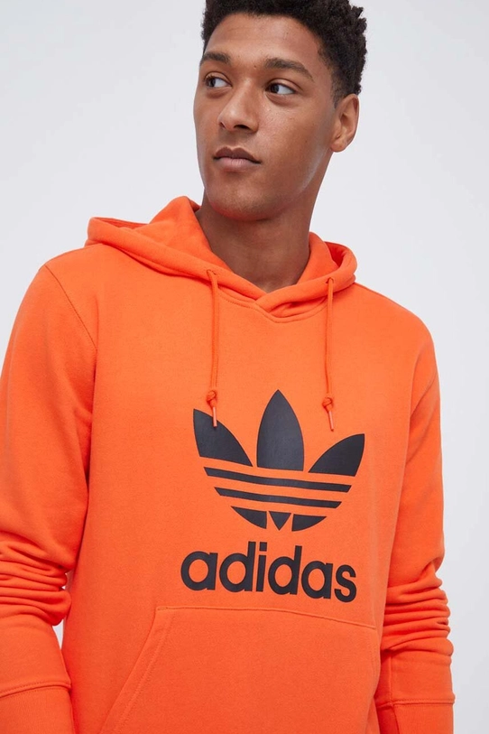 Бавовняна кофта adidas Originals помаранчевий II5769