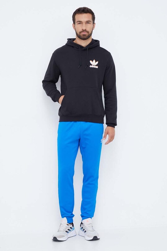 adidas Originals hanorac de bumbac IJ0610 negru AW23