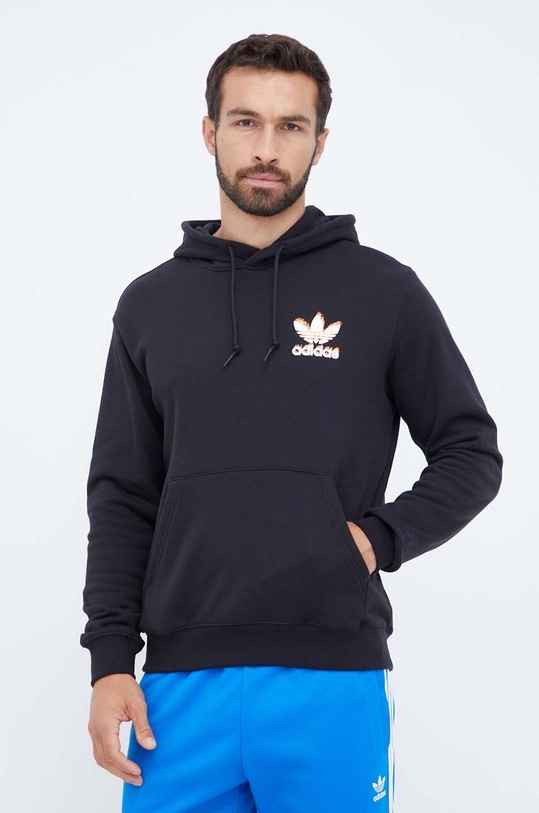 Одежда Хлопковая кофта adidas Originals IJ0610 чёрный