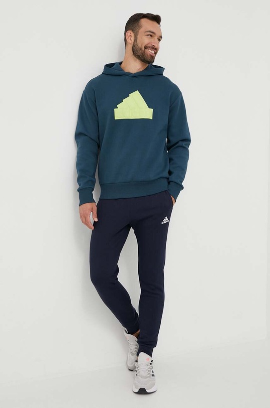 Mikina adidas IJ6391 tyrkysová AW23