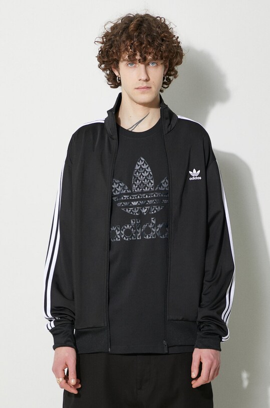 adidas Originals bluză Adicolor Classics Firebird negru IJ7058