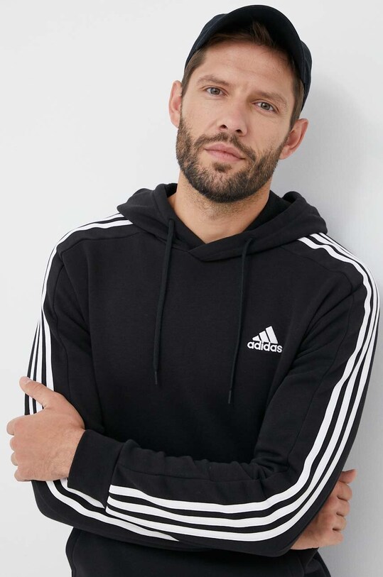 Суичър adidas с качулка черен IB4028