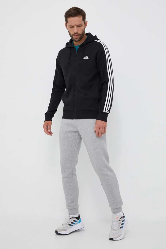 Хлопковая кофта adidas IC0433 чёрный SS24