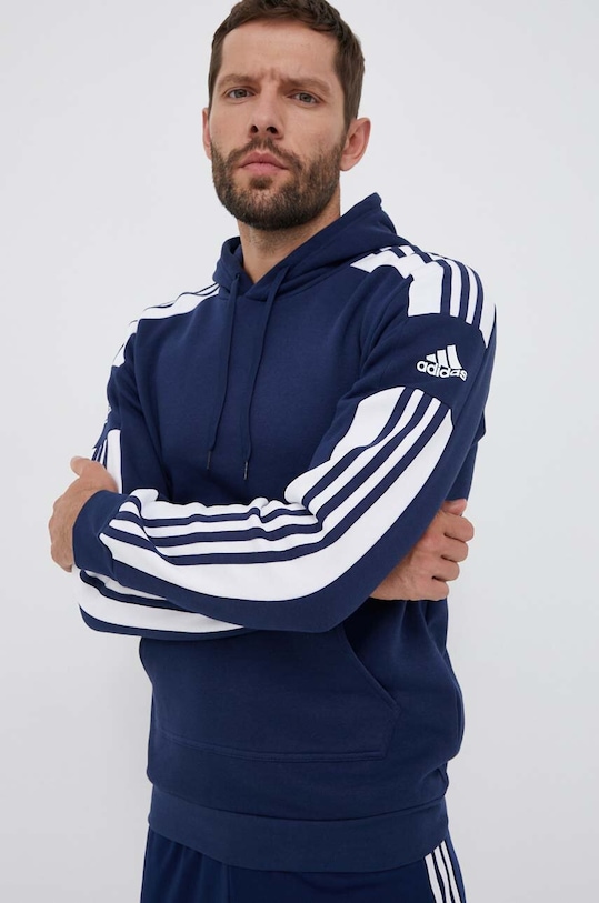 Tepláková mikina adidas Performance Squadra 21 s kapucí námořnická modř GT6636