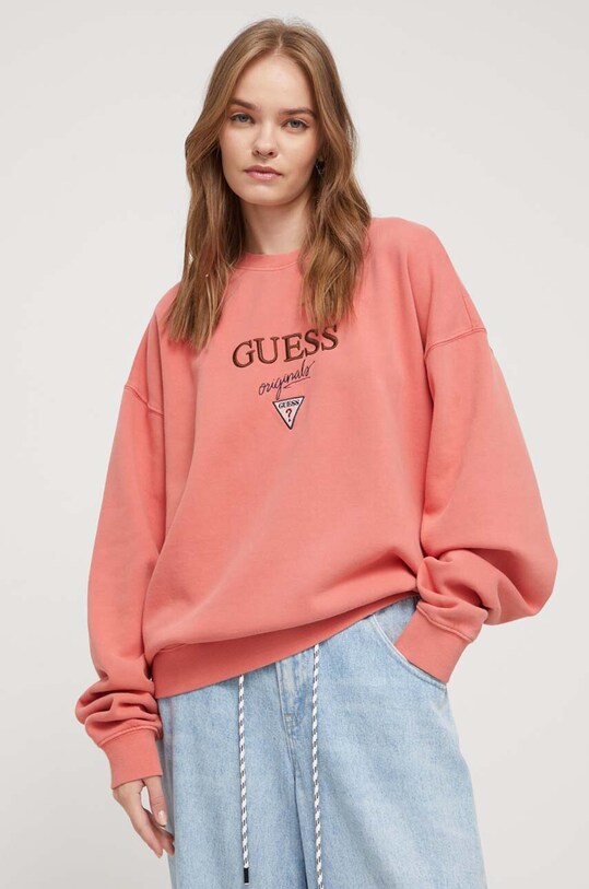 Odzież Guess Originals bluza M2BQ09K9YH1 pomarańczowy