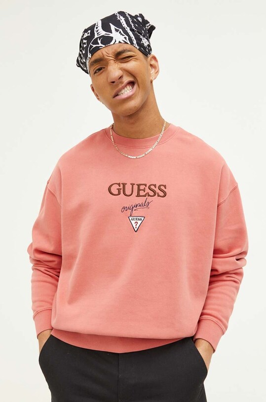 Guess Originals bluza pomarańczowy M2BQ09K9YH1