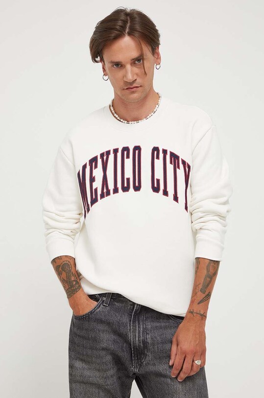 Hollister Co. bluza aplikacja beżowy KI322.3138.178