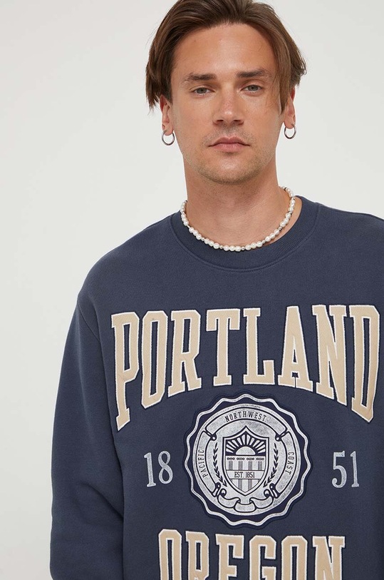 Hollister Co. bluza aplikacja granatowy KI322.3138.220