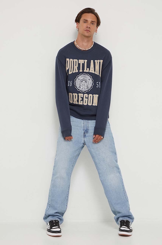 Hollister Co. bluza KI322.3138.220 granatowy AW23