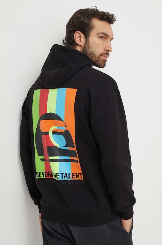 Mikina Fila VR46 s kapucí černá FAM0467