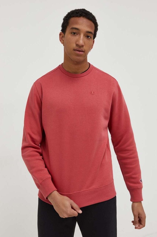 Champion felpa 219066 rosso AW23