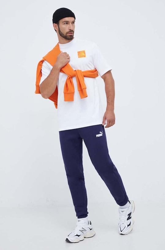 The North Face hanorac de bumbac NF0A852ZI0M1 portocaliu AW23